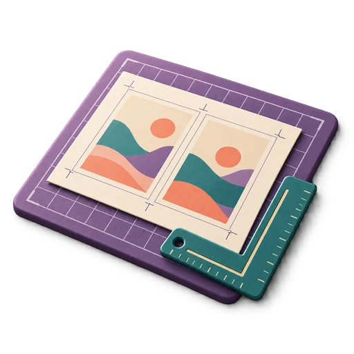 Illustration of pages arranged for printing